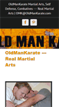 Mobile Screenshot of oldmankarate.com